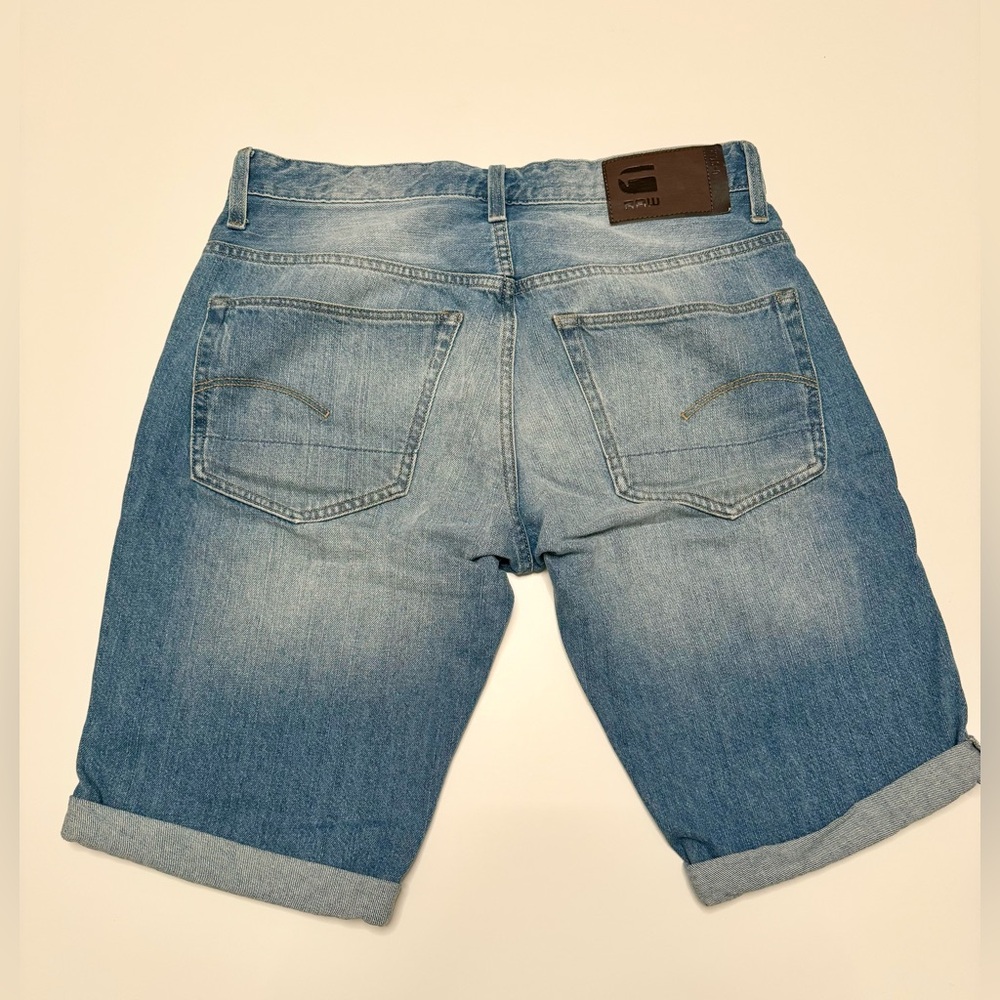 G-Star Raw Men’s Denim Shorts 3301 Straight, size 32 - Picture 10 of 15